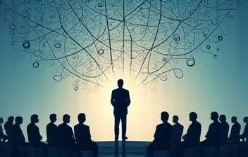 Visual representing executive leadership communication