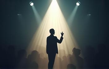 Visual representing public speaking confidence